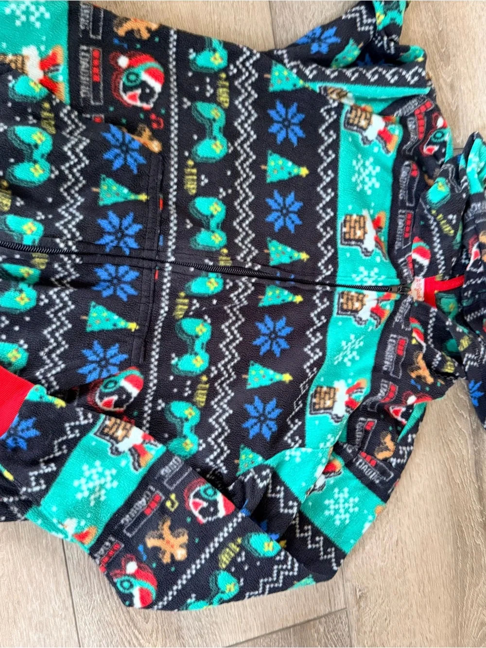 Cat & Jack Children's Holiday One-Piece Pajama - gamer fair isle